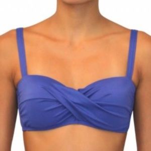 Pualani Soft Cup Bandeau (Blue Violet Solid)